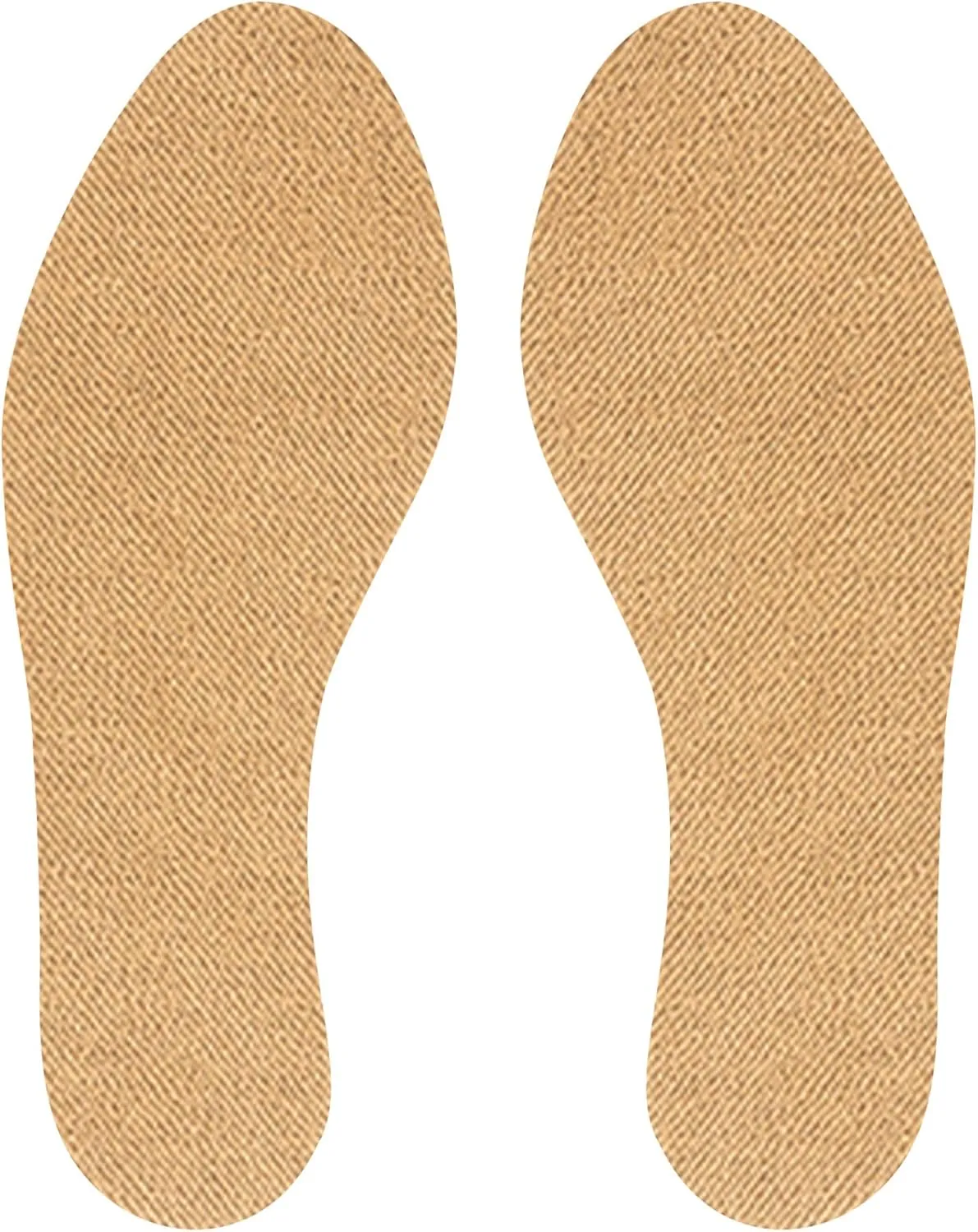 Cotton Flat Shoe Insert for Sandals & Sockless Shoes, Comfortable Shoe Insoles with Sweat-Absorbent Natural Fiber & Non-Slip Silicone Grip, Narrow-Cut Shoe Inserts for Women, Brown, Size 41 - SoxsolS