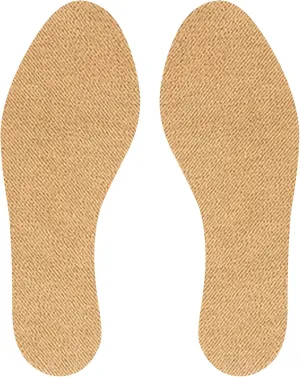Cotton Flat Shoe Insert for Sandals & Sockless Shoes, Comfortable Shoe Insoles with Sweat-Absorbent Natural Fiber & Non-Slip Silicone Grip, Narrow-Cut Shoe Inserts for Women, Brown, Size 41 - SoxsolS
