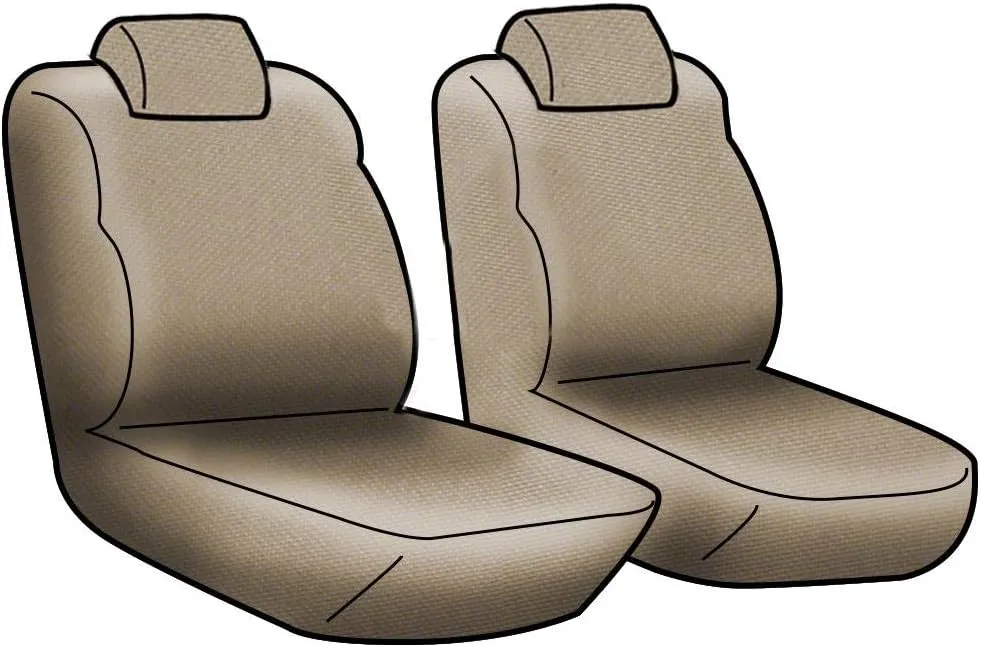 Coverking Custom Fit Front 50/50 Bucket Seat Cover for Select Toyota 4Runner Models - Spacermesh 2-Tone (Red with Black Sides)