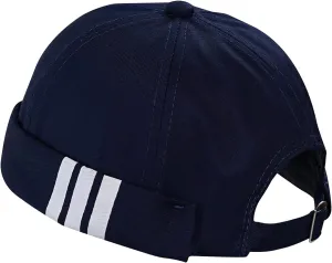 Croogo Mens Brimless Hat Rolled Cuff Harbour Hat Retro Strapback Docker Cap Casual Sailor Cap Unisex Docker Leon Beanie Hat