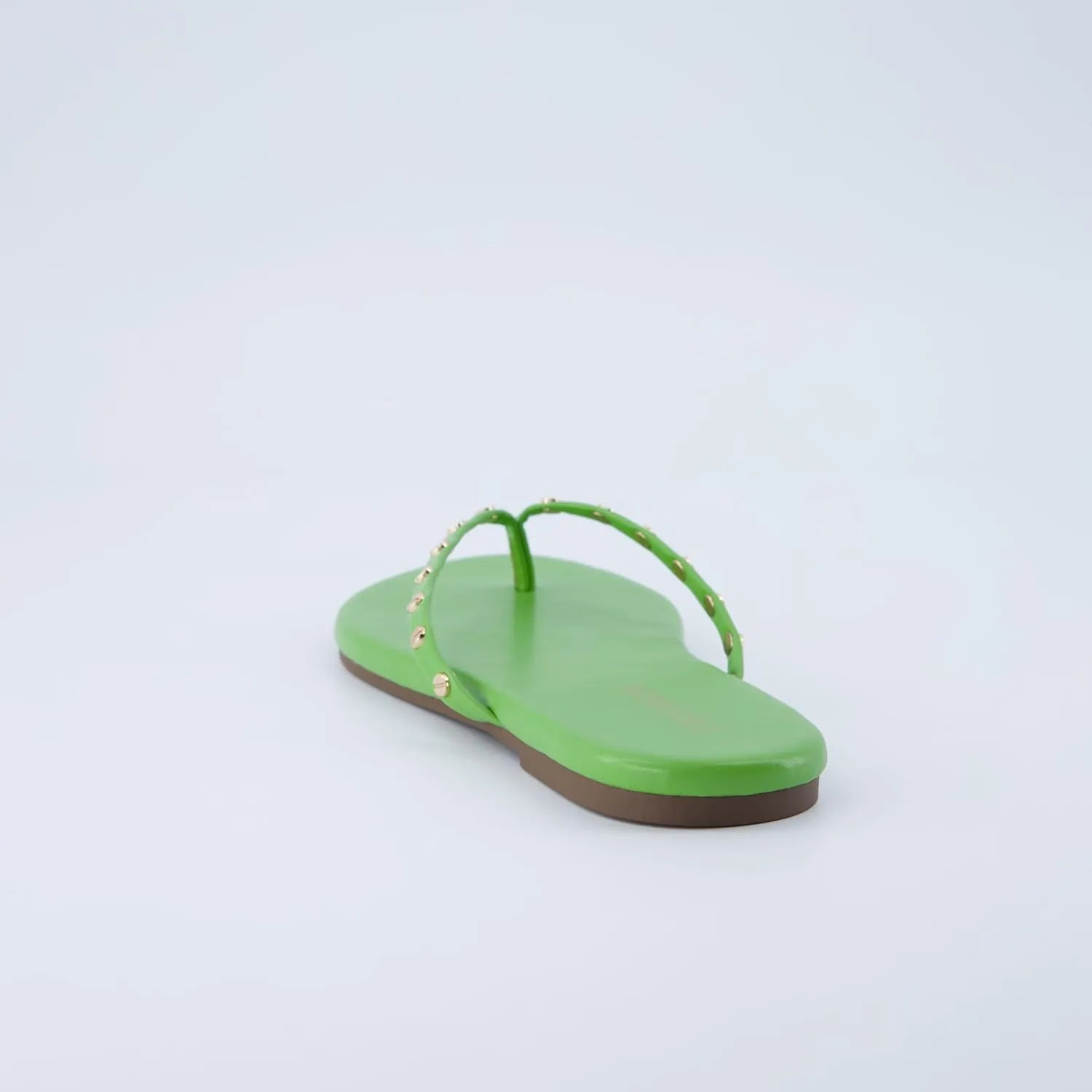 CUSHIONAIRE Confetti Women’s Studded Flip Flop Sandal – Slip-On Thong with Memory Foam & Stylish Rivet Strap