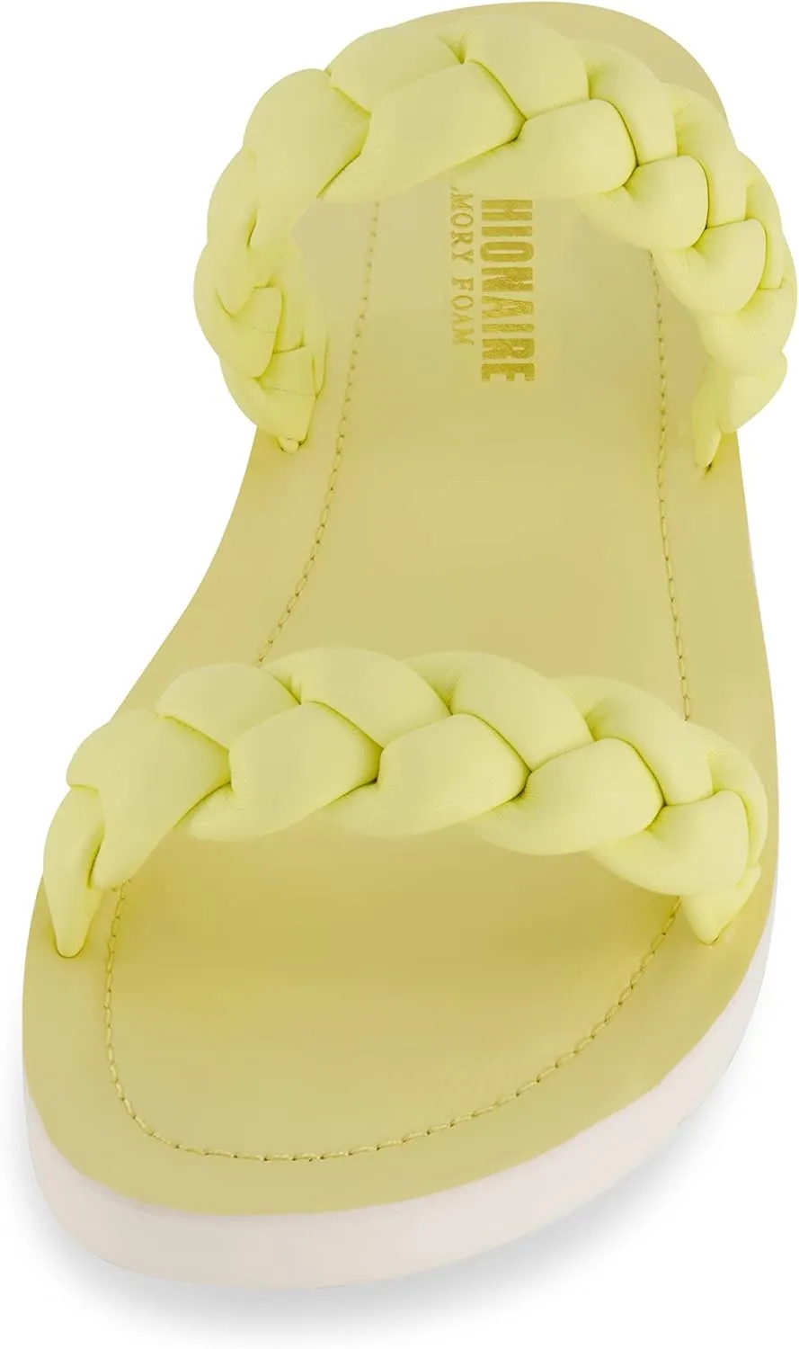 CUSHIONAIRE Women's Isla braided slide sandal  Memory Foam