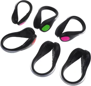DECHOUS 6Pcs LED Shoe Lights for Runners Clip Lights with Modes for Night Running Walking Cycling Safety Gear