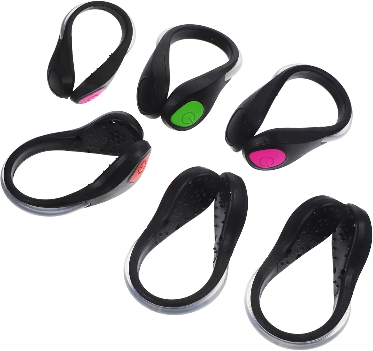 DECHOUS 6Pcs LED Shoe Lights for Runners Clip Lights with Modes for Night Running Walking Cycling Safety Gear