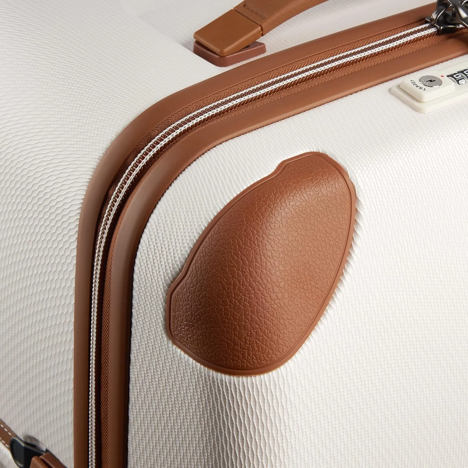 DELSEY PARIS Chatelet Air 2.0 Hardside Luggage Trunk with Spinner Wheels, Angora, Checked-26 Inch Trunk