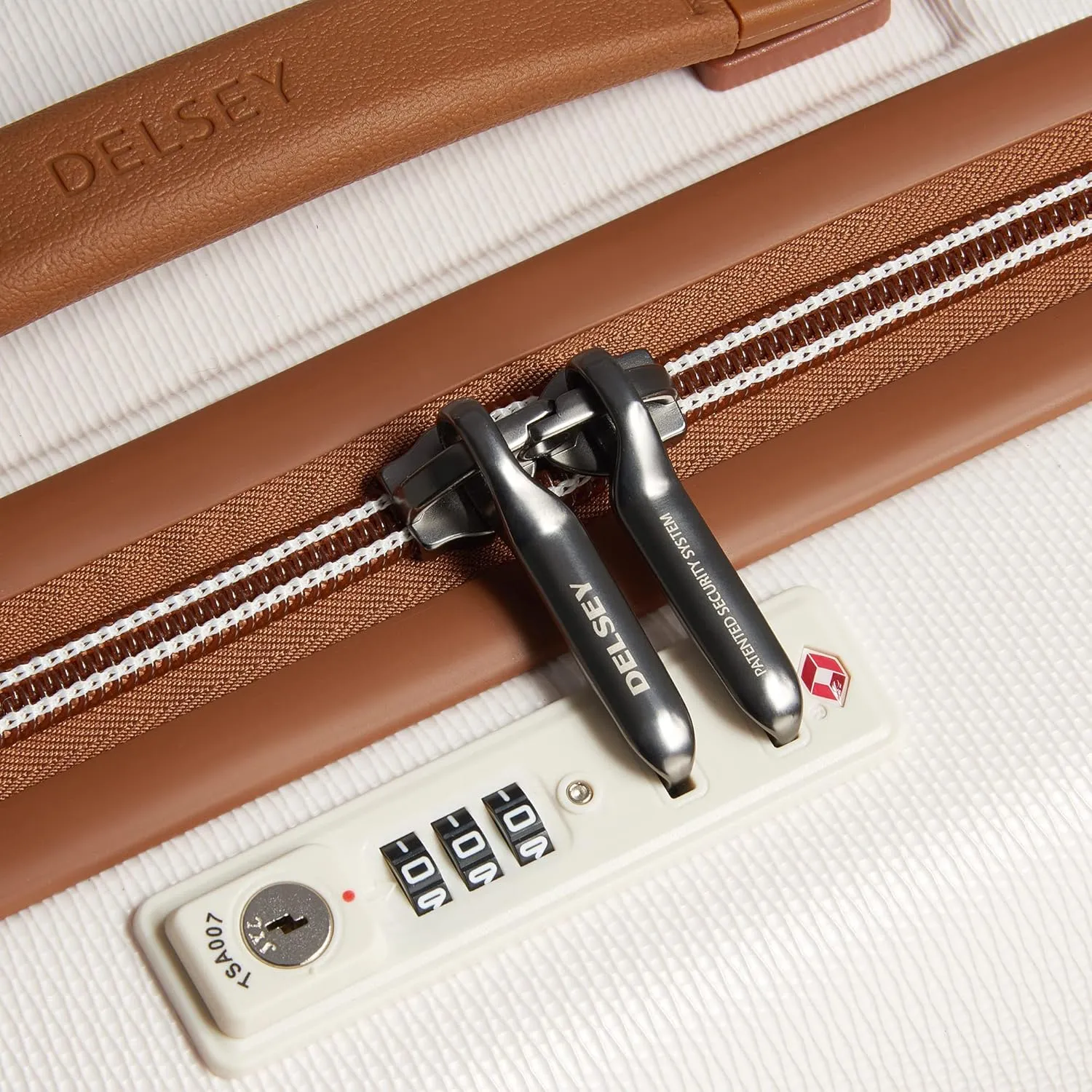 DELSEY PARIS Chatelet Air 2.0 Hardside Luggage Trunk with Spinner Wheels, Angora, Checked-26 Inch Trunk