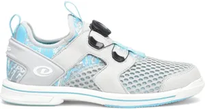 Dexter Women's Pro BOA Bowling Shoes - Light Grey/Blue 6.5