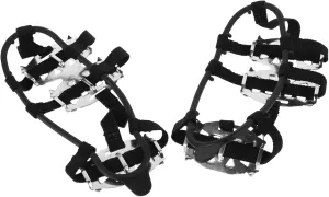 Didiseaon 1Pair Non Slip Grip Cleats for Shoes Tooth Ice Traction Crampons for Snow Mud Ice Easy to Install Footwear Grips for Hiking Mountaineering Outdoor Activities