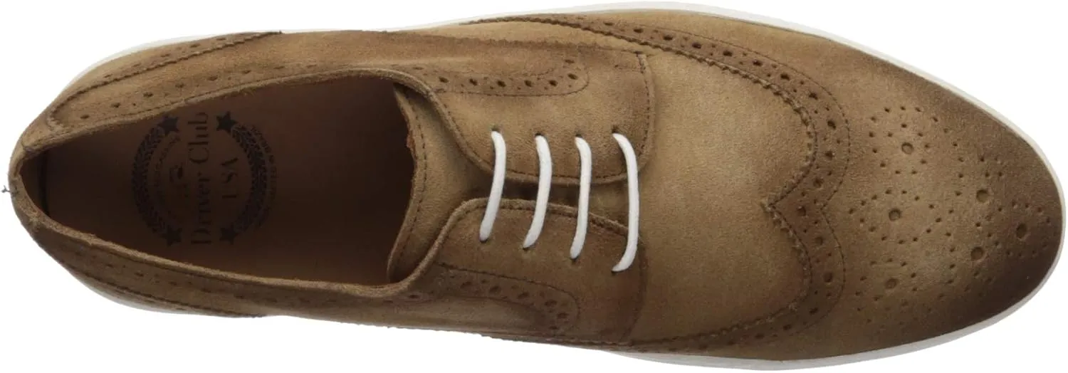 Driver Club USA Men's Leather Made in Brazil Princeton Wingtip Laceup Sneaker