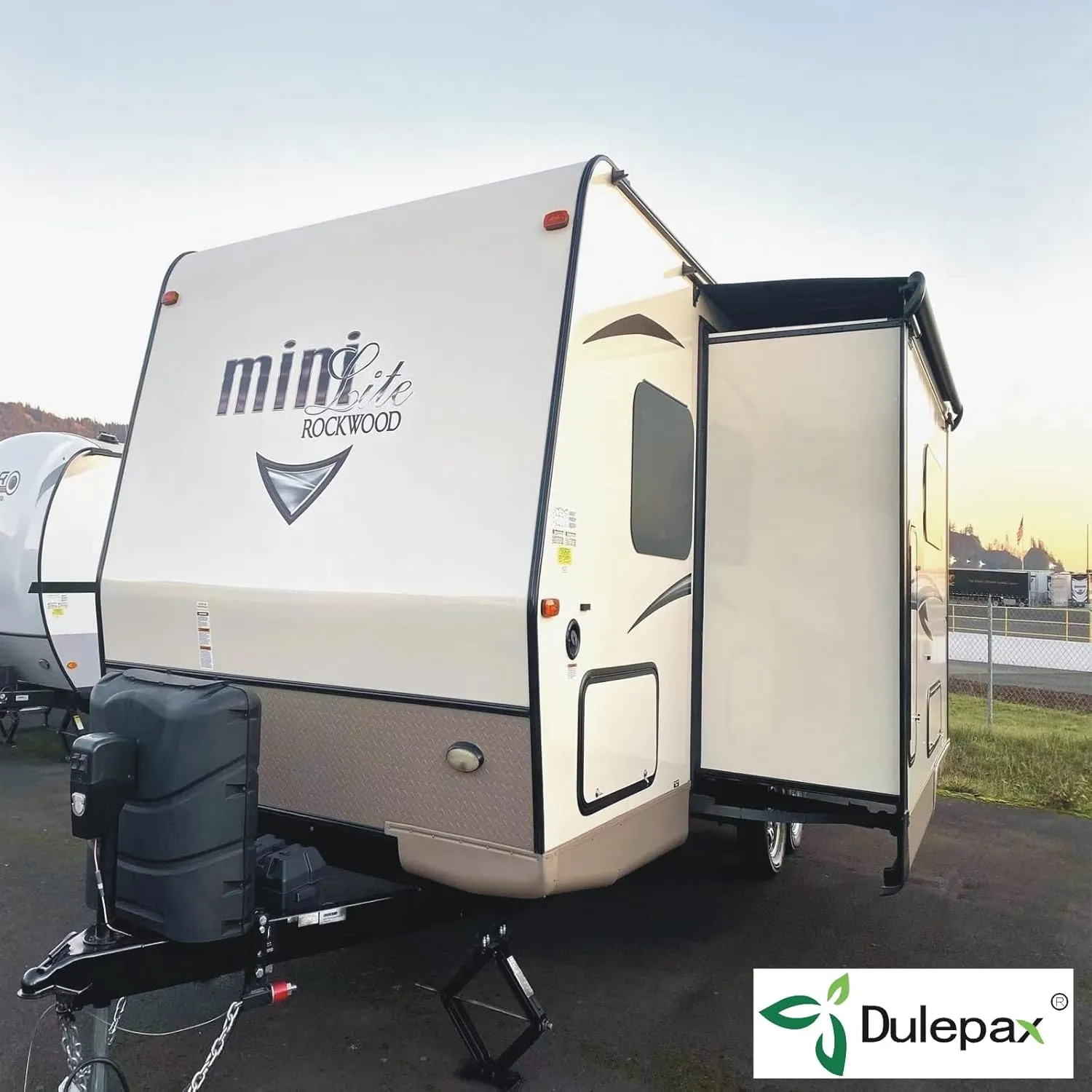 Dulepax-RV Slide Out Awning Fabric Replacement-(46" x 250", White- Fabric only)-Universal Slide-Topper Replacement for 5th Wheel RVs, Travel Trailers and Motorhomes