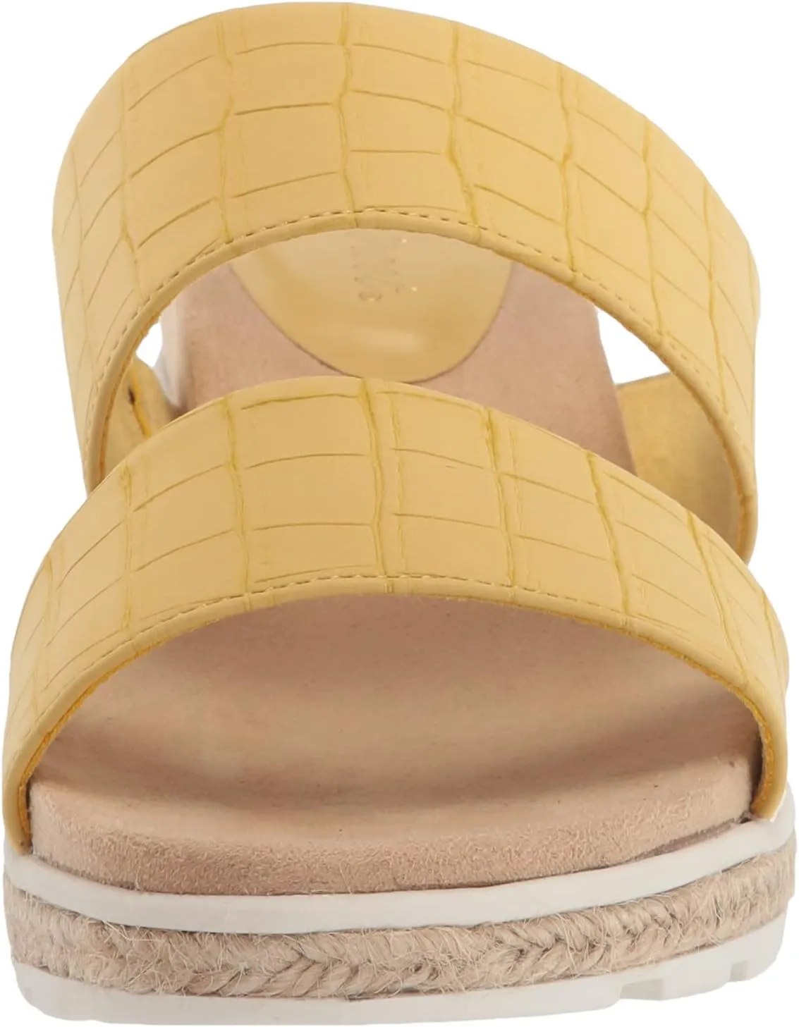 Easy Street Womens Maryann Faux Leather Embossed Heels