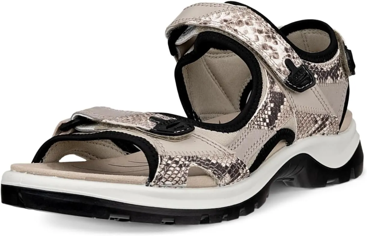 ECCO Women's Yucatan Sport Sandal, Gravel Patchwork, 11-11.5