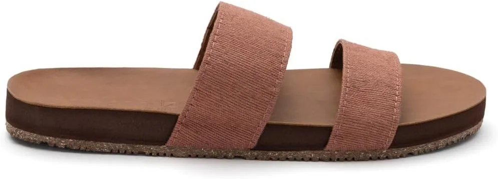 Feelgoodz Women's Zensole Vistas Natural Rubber Strap Slide Sandals
