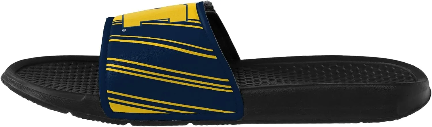 FOCO mens Ncaa College Team Logo Shower Sport Legacy Slide Flip Flop Sandals