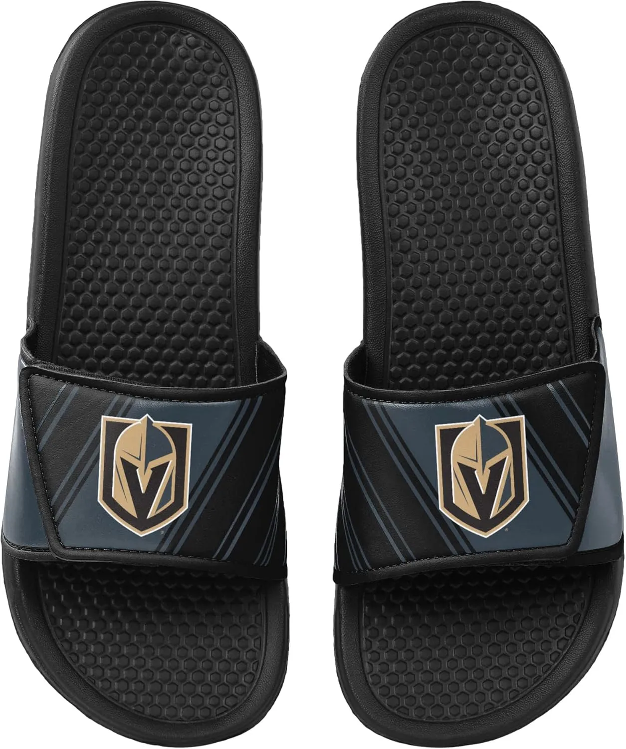 FOCO Men's NHL Team Logo Sport Shower Legacy Slide Flip Flop Sandals