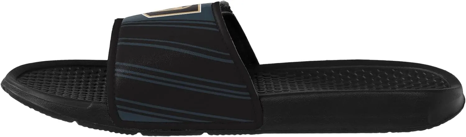 FOCO Men's NHL Team Logo Sport Shower Legacy Slide Flip Flop Sandals