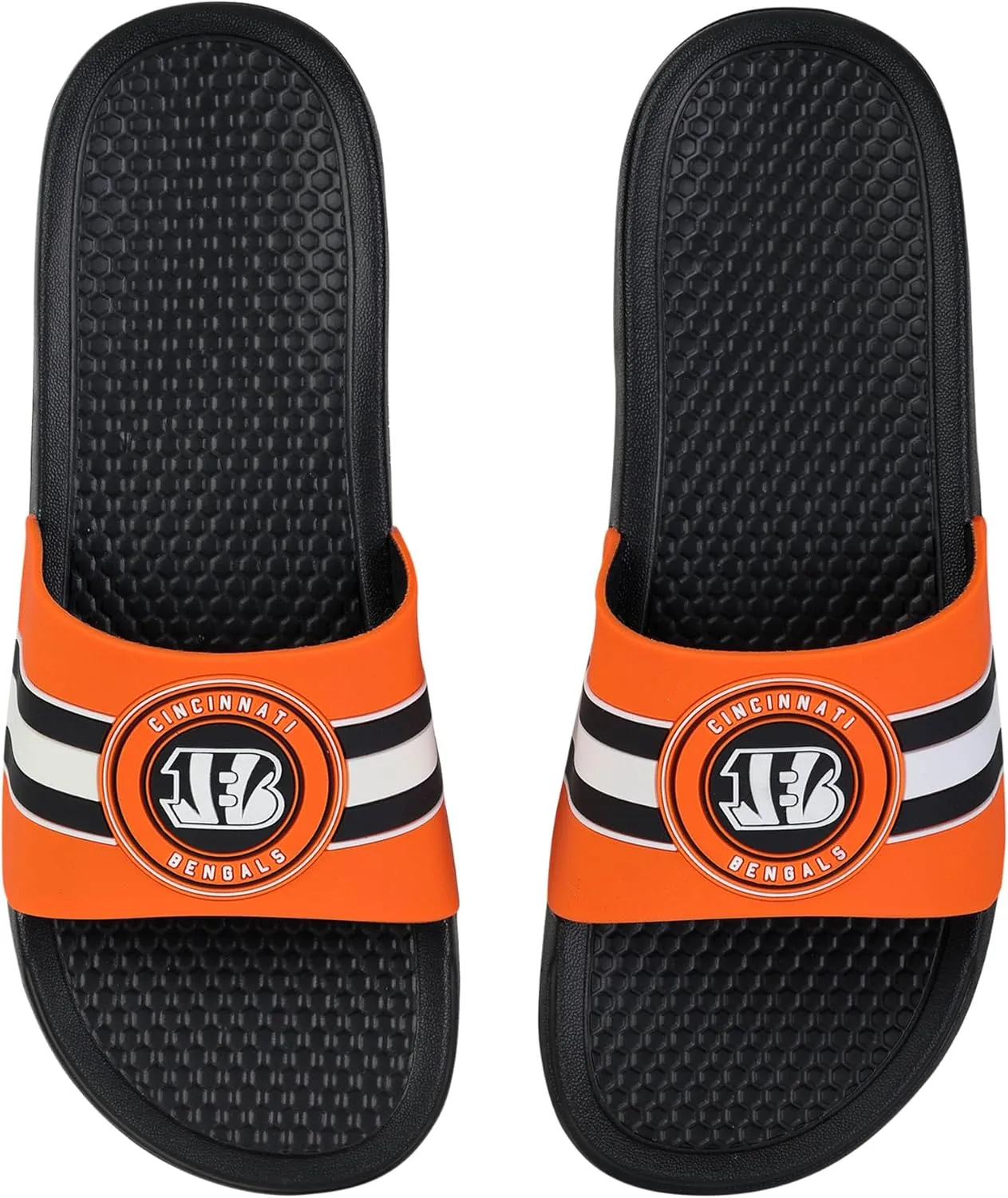 FOCO NFL Raised Stripe Slide Sandal