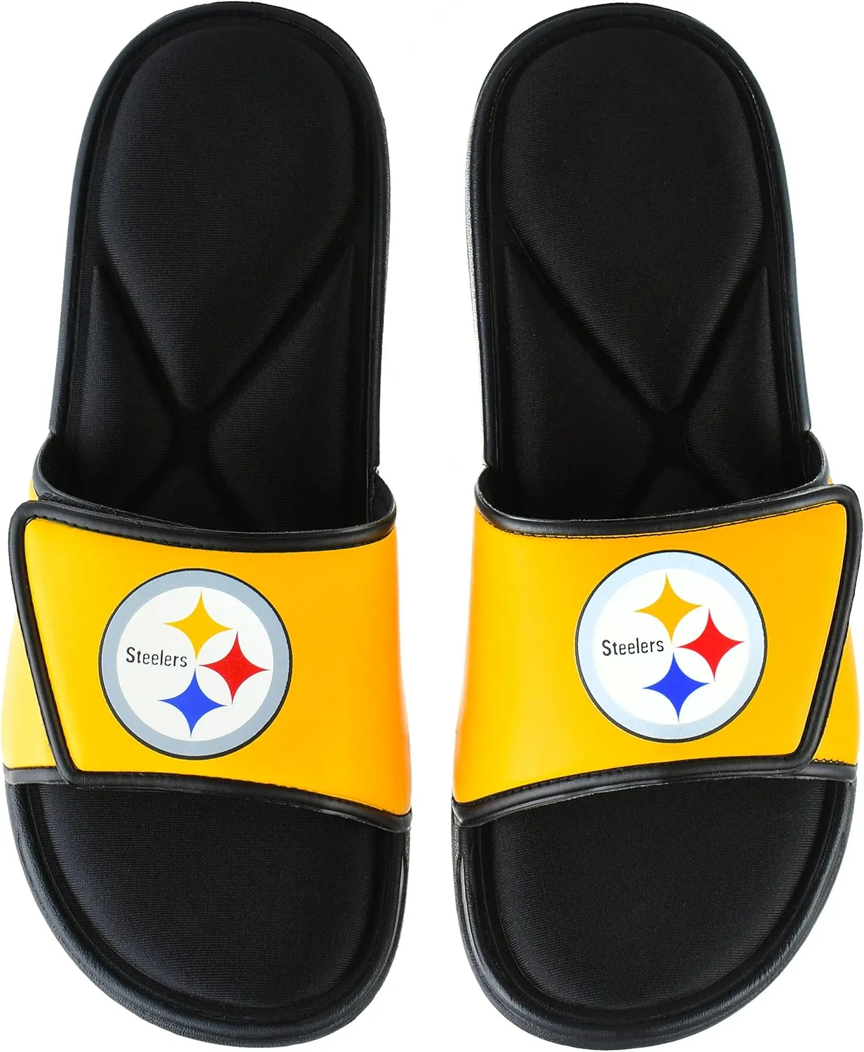 FOCO Pittsburgh Steelers NFL Mens Foam Sport Slide - S