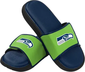 FOCO Seattle Seahawks NFL Mens Foam Sport Slide - XL
