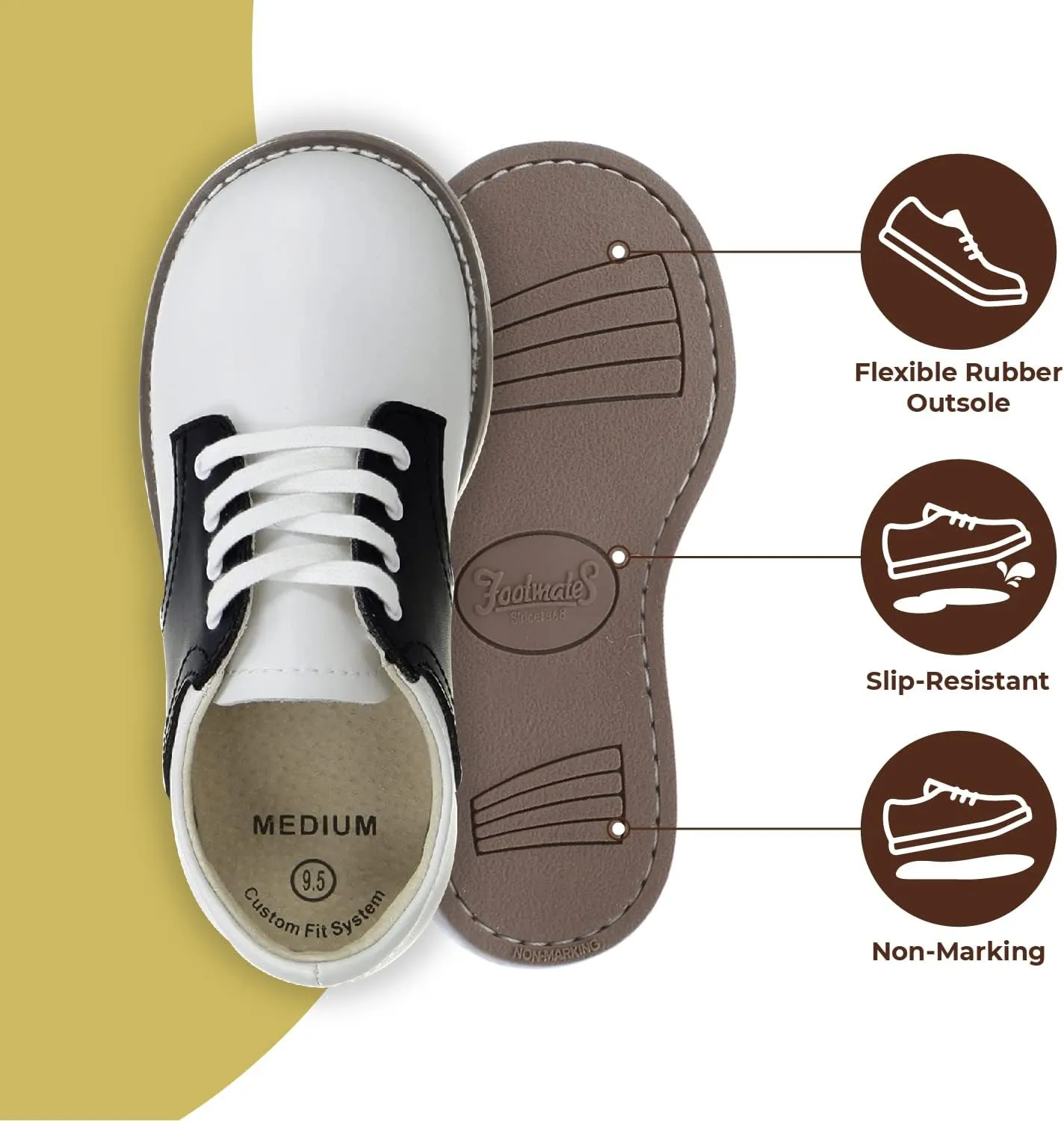 FootMates Cheer 3 Lace-Up (Infant/Toddler/Little Kid)