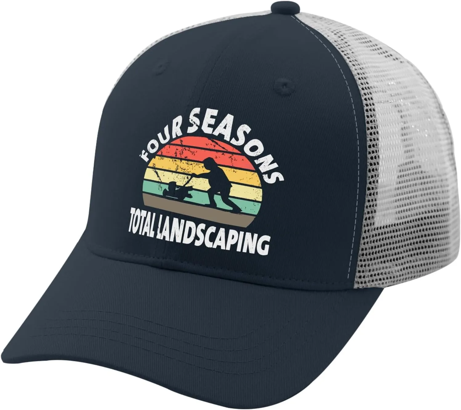 Four Seasons Total Landscaping Cap Camping Hat Apricot Womens Golf Hat Gifts for Dad Cool Cap