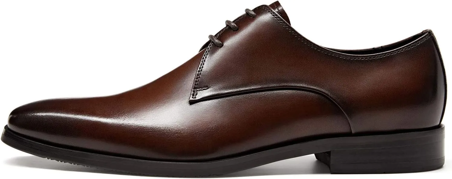 FRASOICUS Mens Oxford Shoes Genuine Leather Dress Shoes