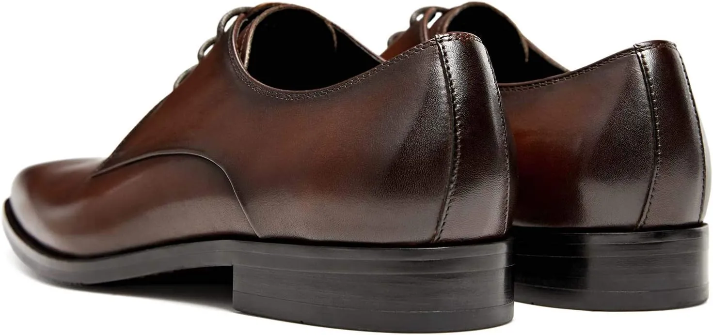 FRASOICUS Mens Oxford Shoes Genuine Leather Dress Shoes