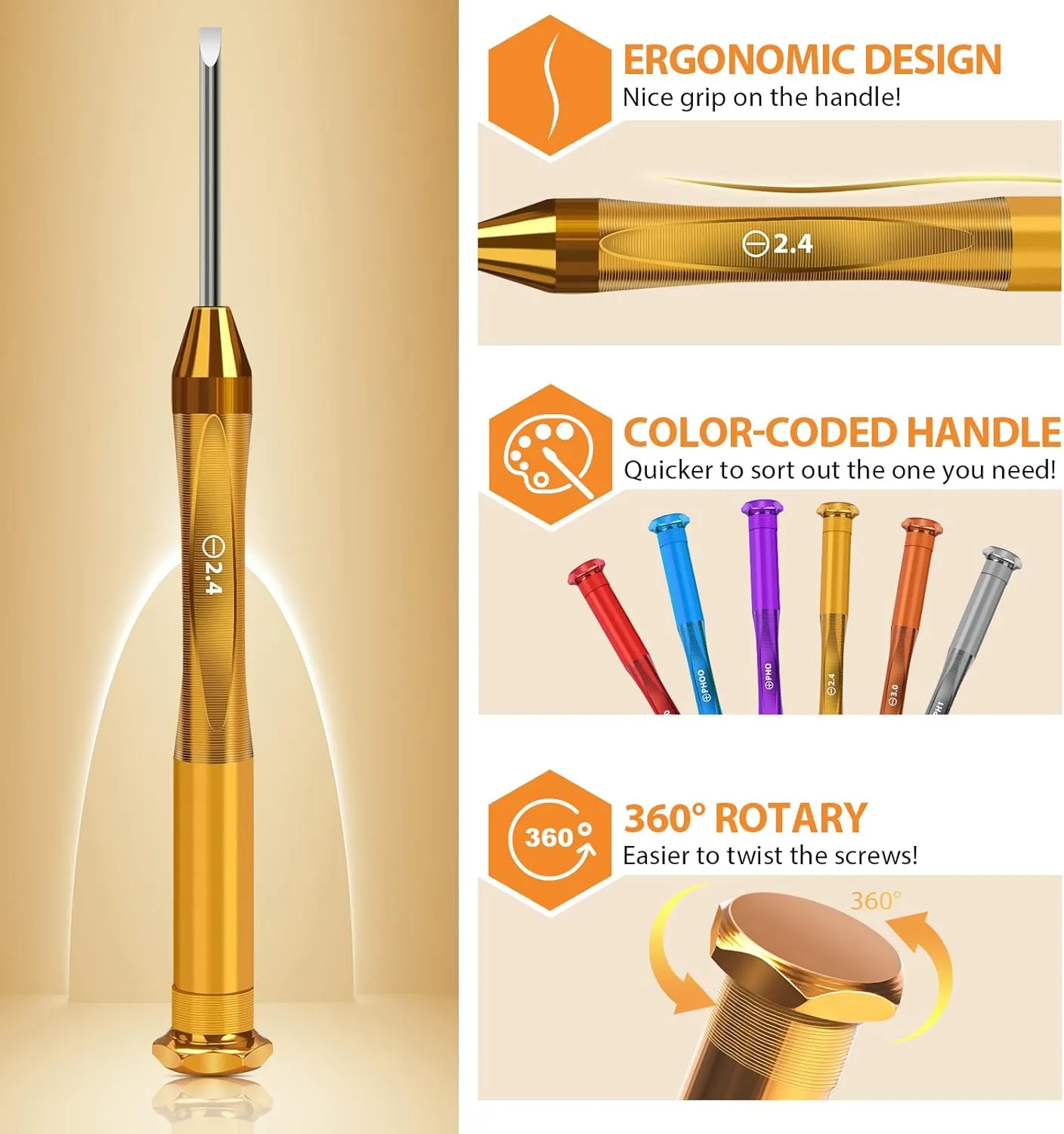 Gifts for Men Small Screwdriver Set - Stocking Stuffers for Men Women Mini Tiny Precision Screwdriver Set for Watch Electronics Computer Eyeglass Repair Kit Cool Stuff Gadgets Tools Gifts for Mom Dad