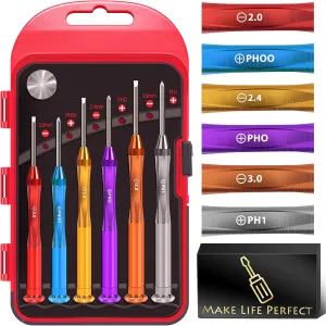 Gifts for Men Small Screwdriver Set - Stocking Stuffers for Men Women Mini Tiny Precision Screwdriver Set for Watch Electronics Computer Eyeglass Repair Kit Cool Stuff Gadgets Tools Gifts for Mom Dad