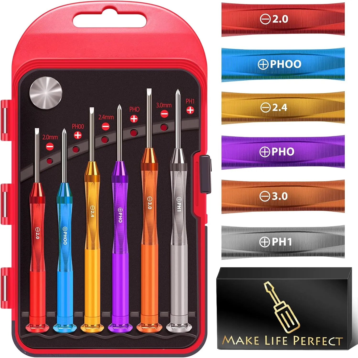 Gifts for Men Small Screwdriver Set - Stocking Stuffers for Men Women Mini Tiny Precision Screwdriver Set for Watch Electronics Computer Eyeglass Repair Kit Cool Stuff Gadgets Tools Gifts for Mom Dad