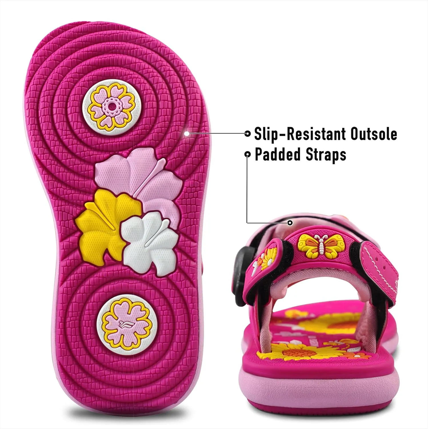 Gold Pigeon Shoes KIDS Easy Snap Lock Outdoor/Water Sandals & Slides. Adjustable Straps