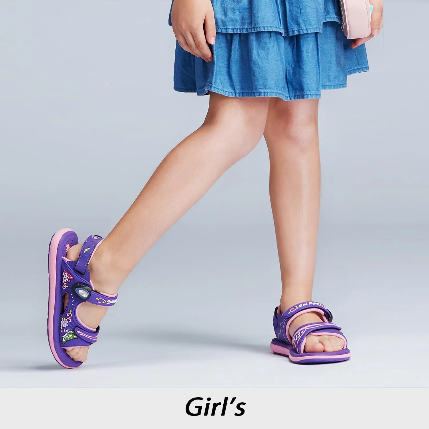 Gold Pigeon Shoes KIDS Easy Snap Lock Outdoor/Water Sandals & Slides. Adjustable Straps