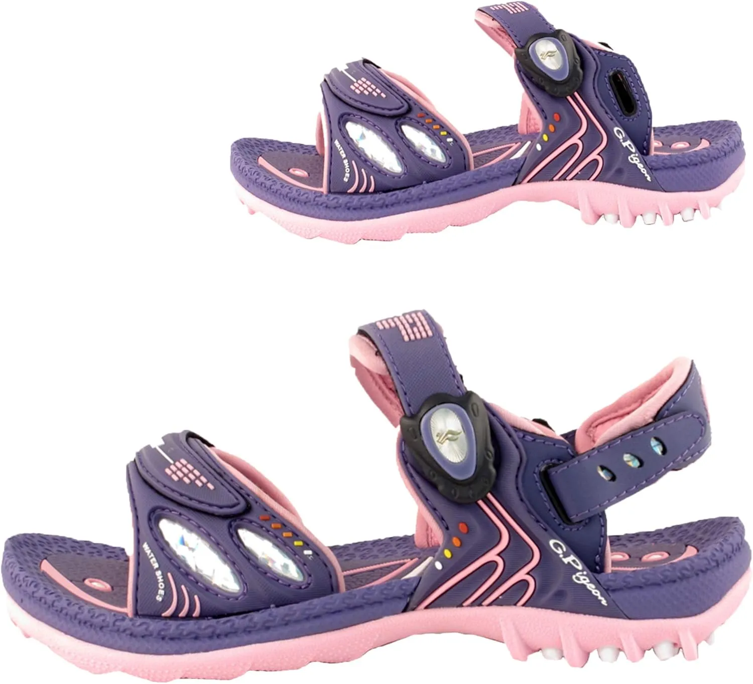 Gold Pigeon Shoes SIGNATURE Easy Snap Buckle Unisex -Child Outdoor Water Sandal for Kids Toddler Boys Girls