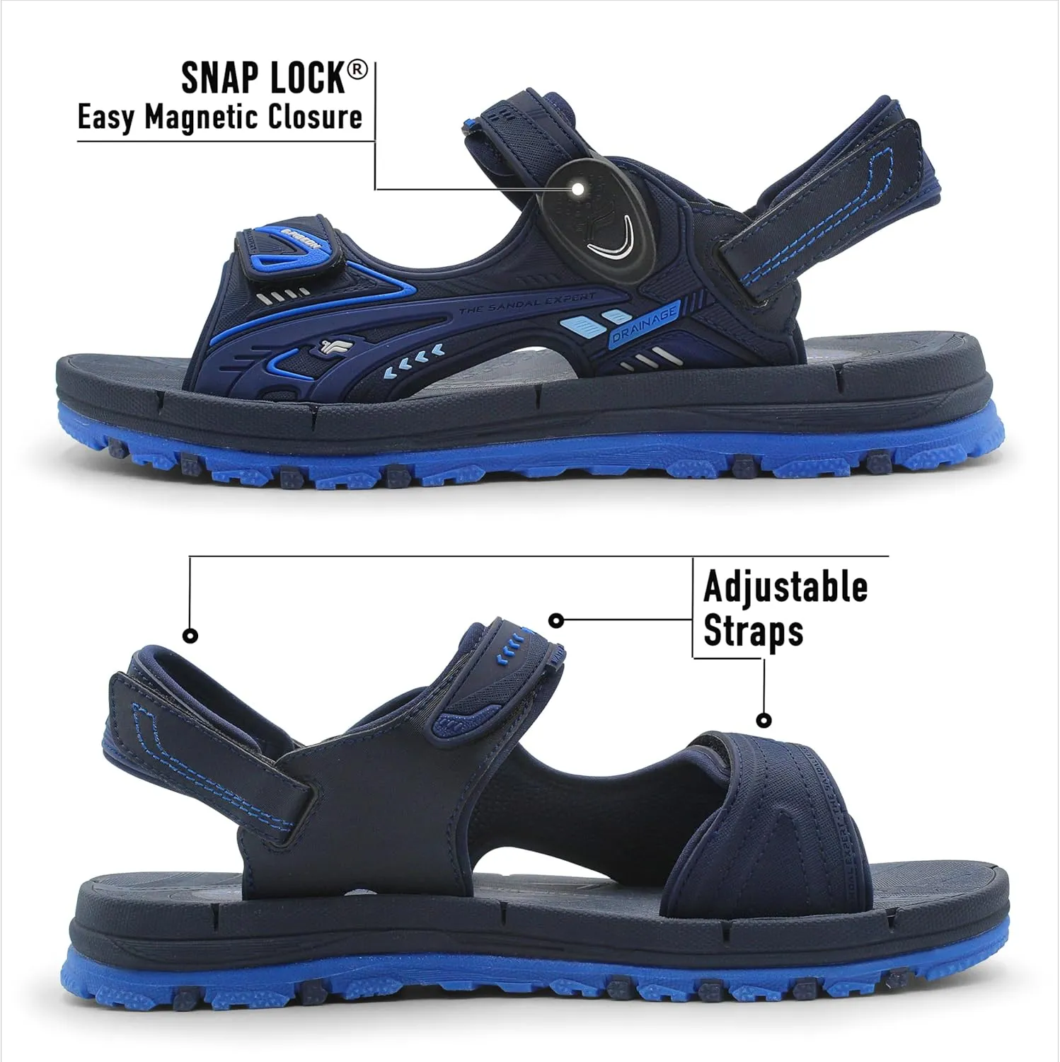 Gold Pigeon Shoes WATER RELEASE Unisex Sandals Easy SNAP LOCK Closure