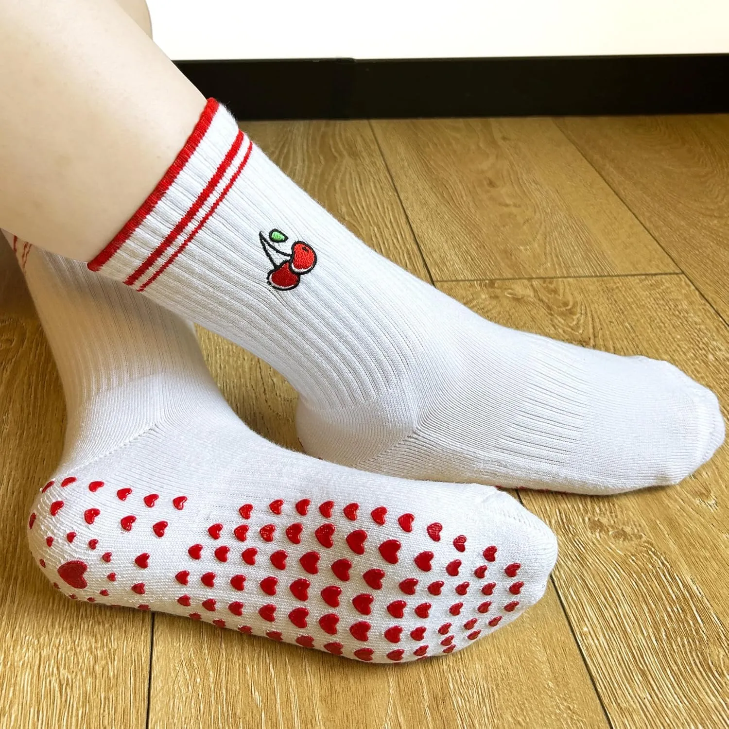 Grip Non-slip Cute Pilates Socks for Yoga,Barre,Reformers US Shoe Sizes 5-11