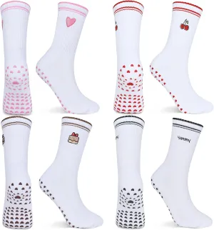 Grip Non-slip Cute Pilates Socks for Yoga,Barre,Reformers US Shoe Sizes 5-11