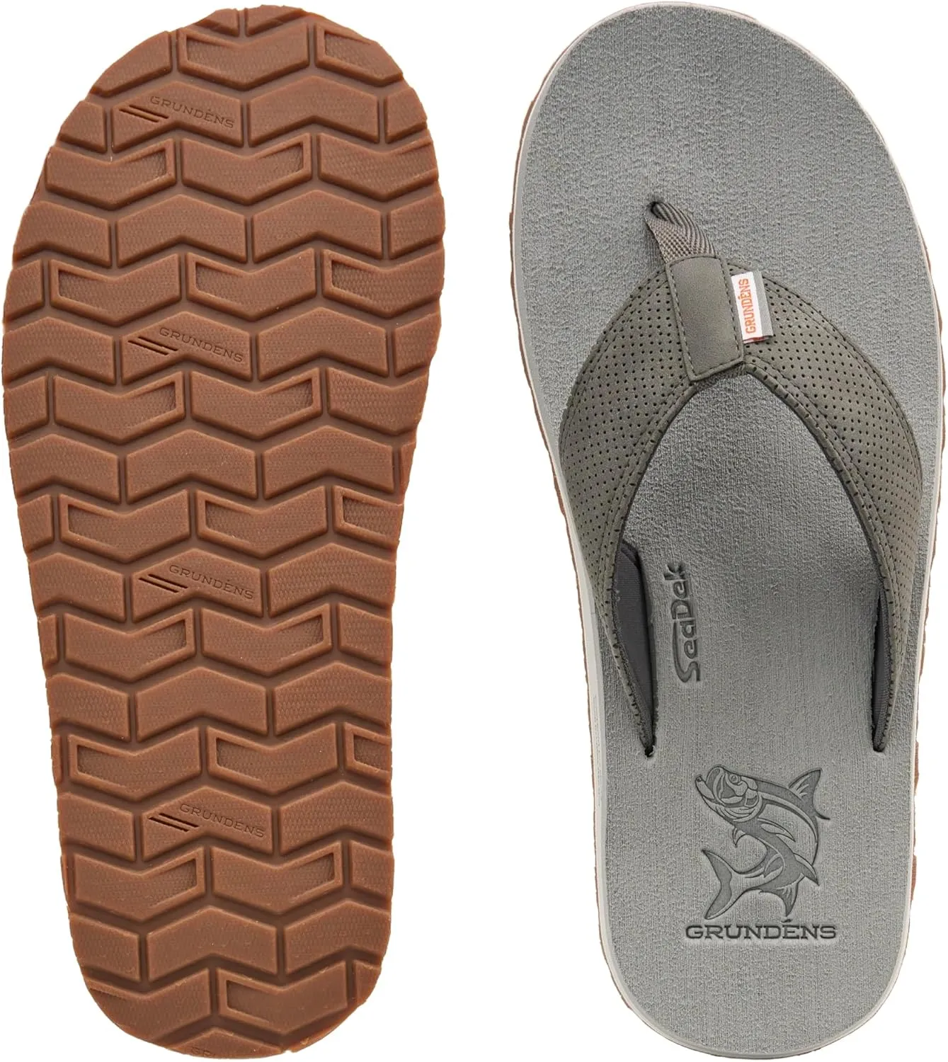 Grundens Species Sandal - Water Friendly Shoe & Wet Grip Sole, Ultra Cushioned Flip Flop, Gamefish Species Inspired