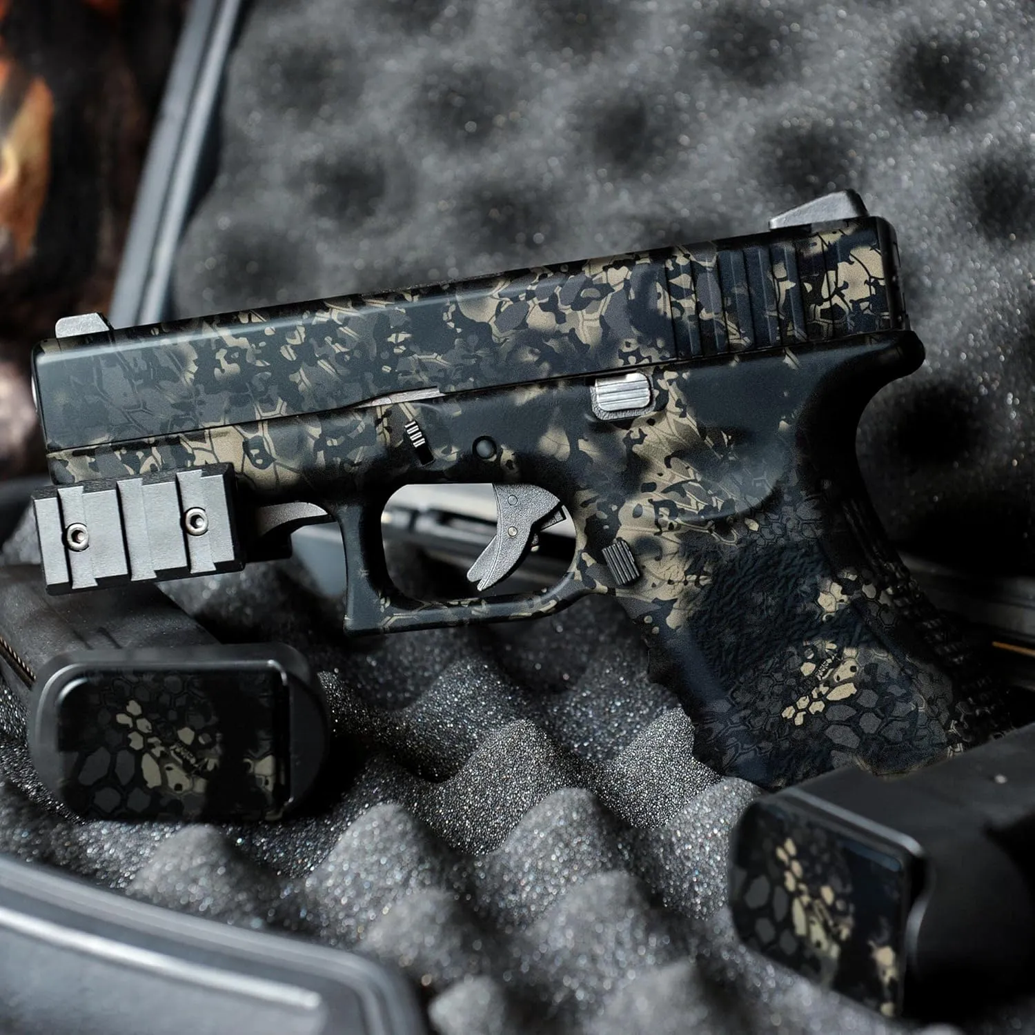 GunSkins Precut Pistol Skin for Glock 17 - Compatible with Airsoft AEG BB Gun - Vinyl Gun Wrap - Easy to Install - 100% Waterproof - Matte Finish - Made in USA