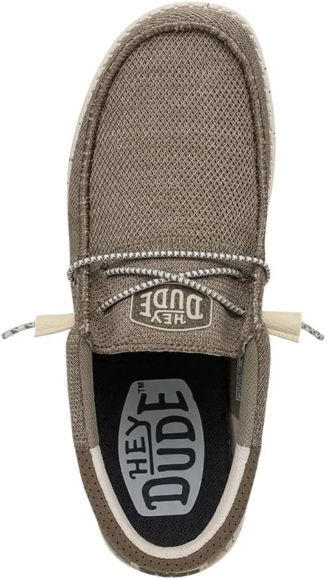 Hey Dude Men's Wally-Tri Varsity Sport Mesh | Men's Shoes | Men Slip-on Loafers | Comfortable & Light-Weight
