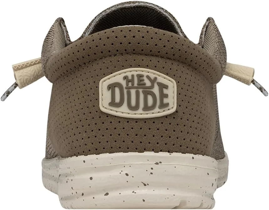 Hey Dude Men's Wally-Tri Varsity Sport Mesh | Men's Shoes | Men Slip-on Loafers | Comfortable & Light-Weight