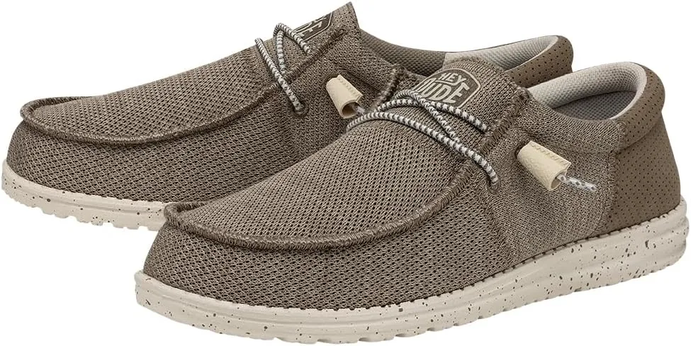 Hey Dude Men's Wally-Tri Varsity Sport Mesh | Men's Shoes | Men Slip-on Loafers | Comfortable & Light-Weight