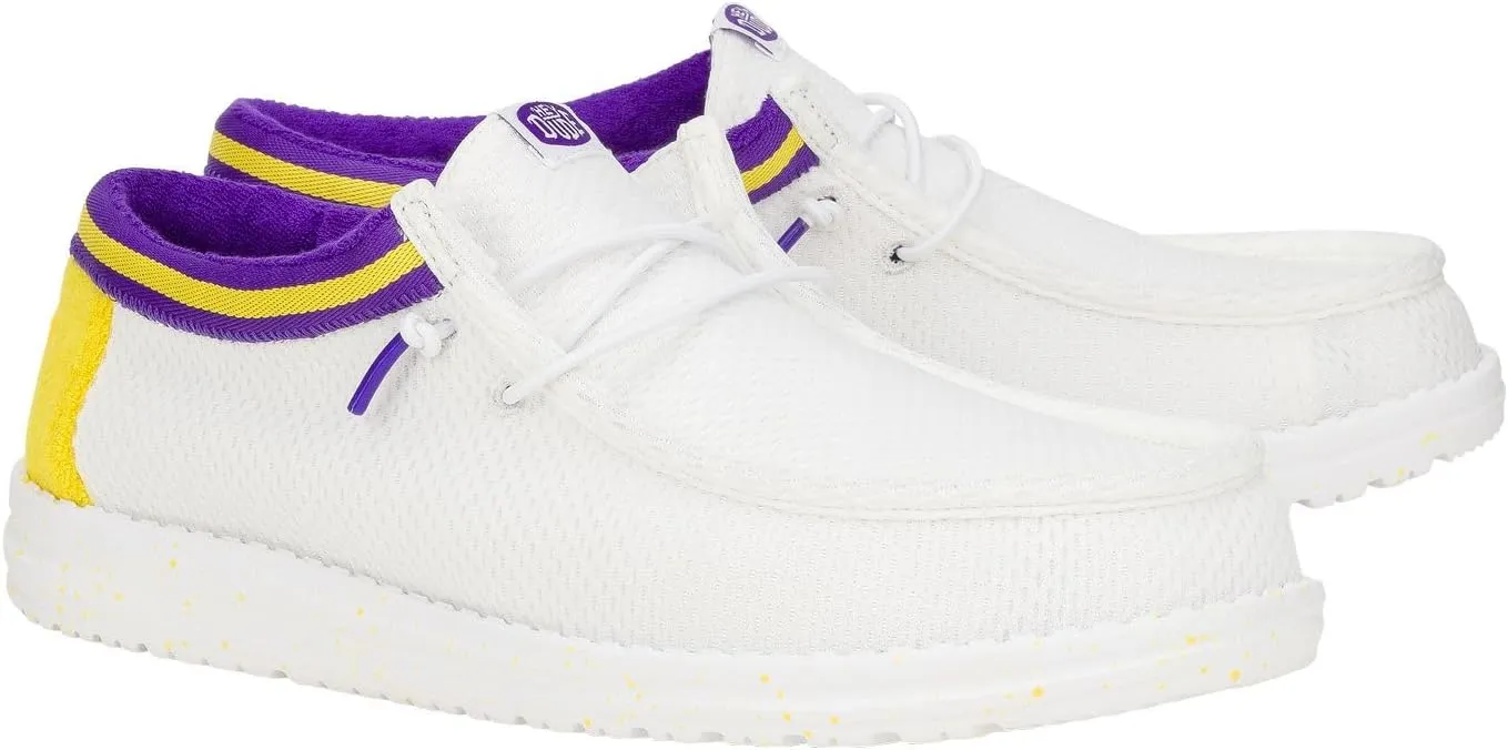 Hey Dude Men's Wally Varsity Jersey, Men’s Shoes, Men's Slip-on Loafers, Comfortable & Light-Weight
