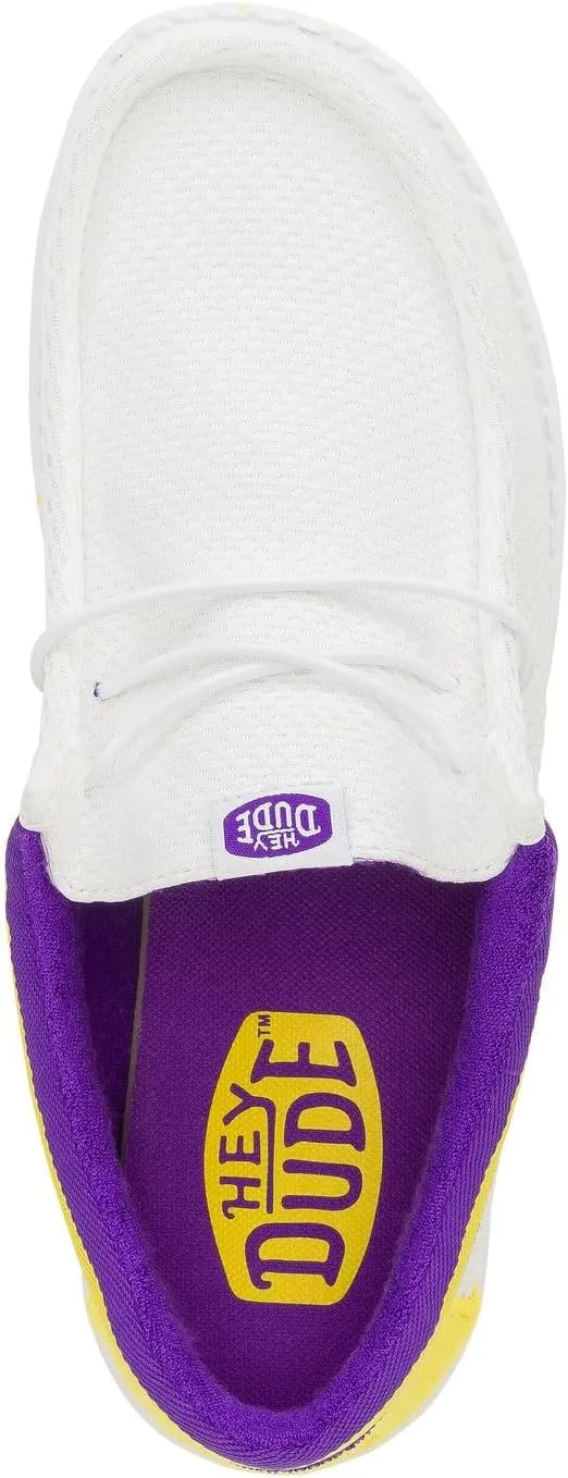 Hey Dude Men's Wally Varsity Jersey, Men’s Shoes, Men's Slip-on Loafers, Comfortable & Light-Weight