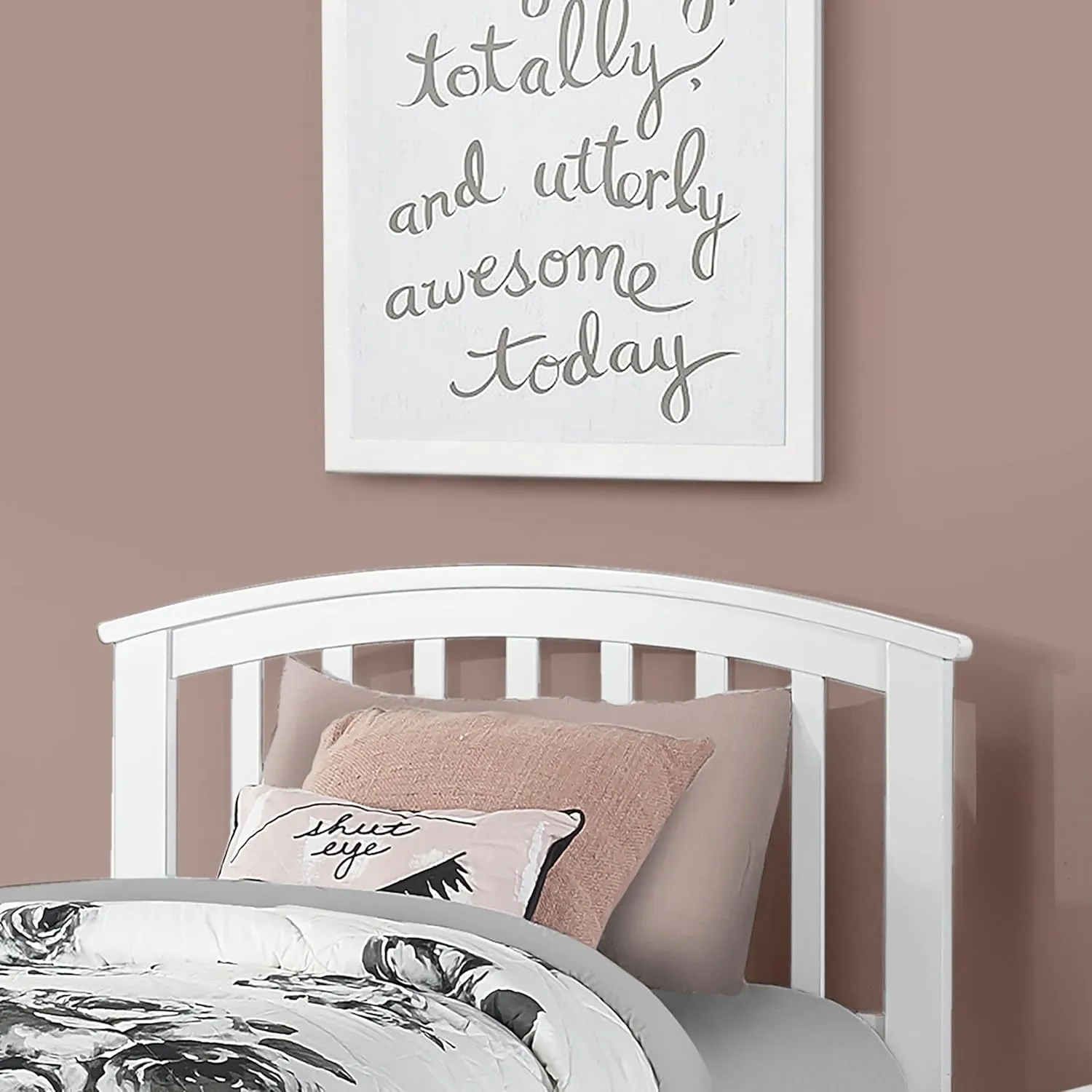 Hillsdale Kids and Teen Schoolhouse 4.0 Charlie Wood Twin Headboard, White