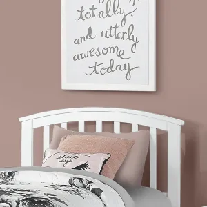 Hillsdale Kids and Teen Schoolhouse 4.0 Charlie Wood Twin Headboard, White