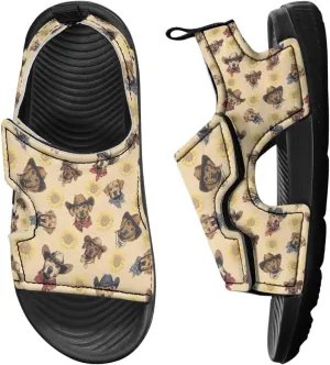 Hook and Loop Kid's Toddler Boys Sandal Open Toe Design for Vacation Sport Leather Sandals (Toddler/Little Kid)