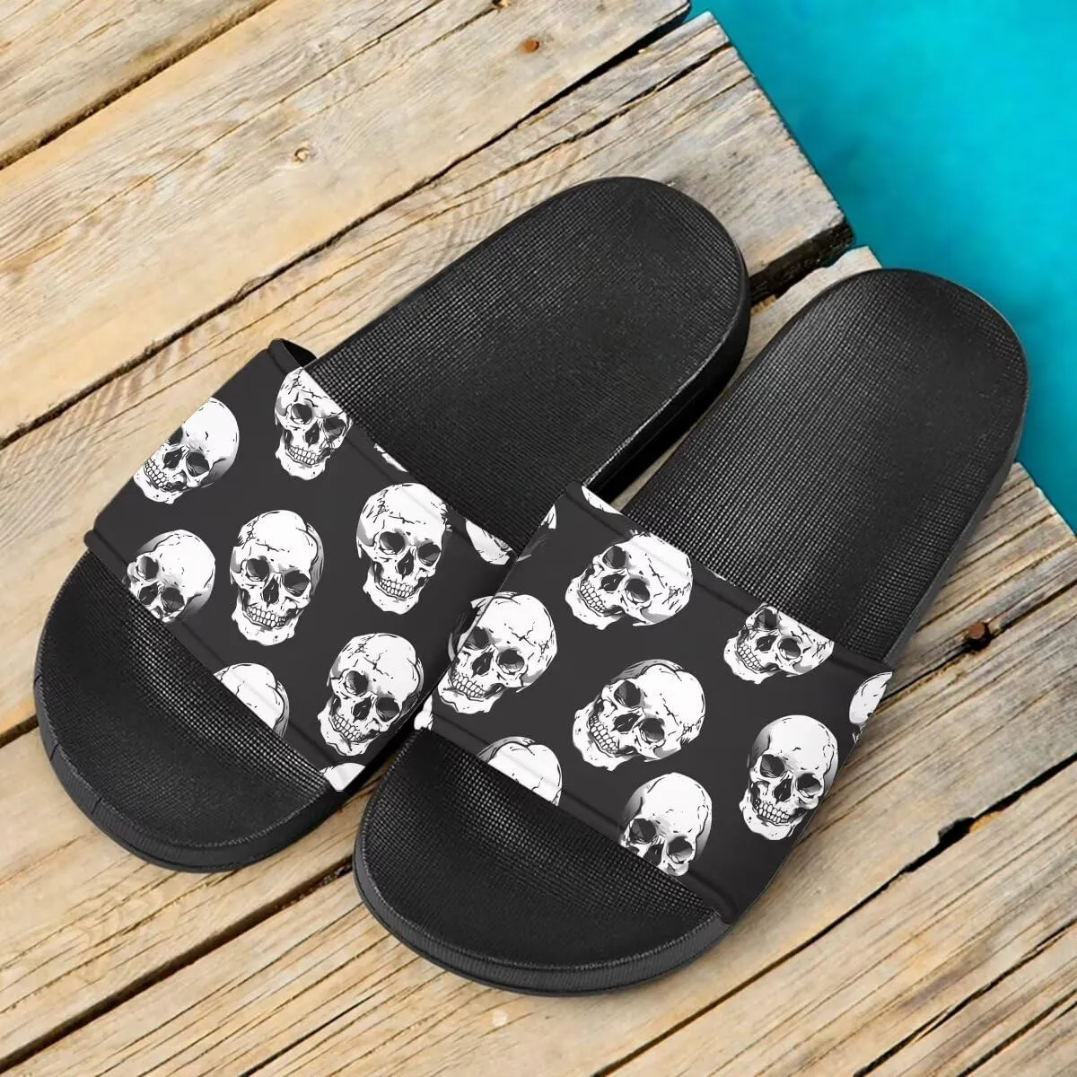 Howilath Cute Animals Pattern Summer Slide Slippers for Women Kids, Soft Sole Non-Slip Open Toe Slippers Slide Sandal