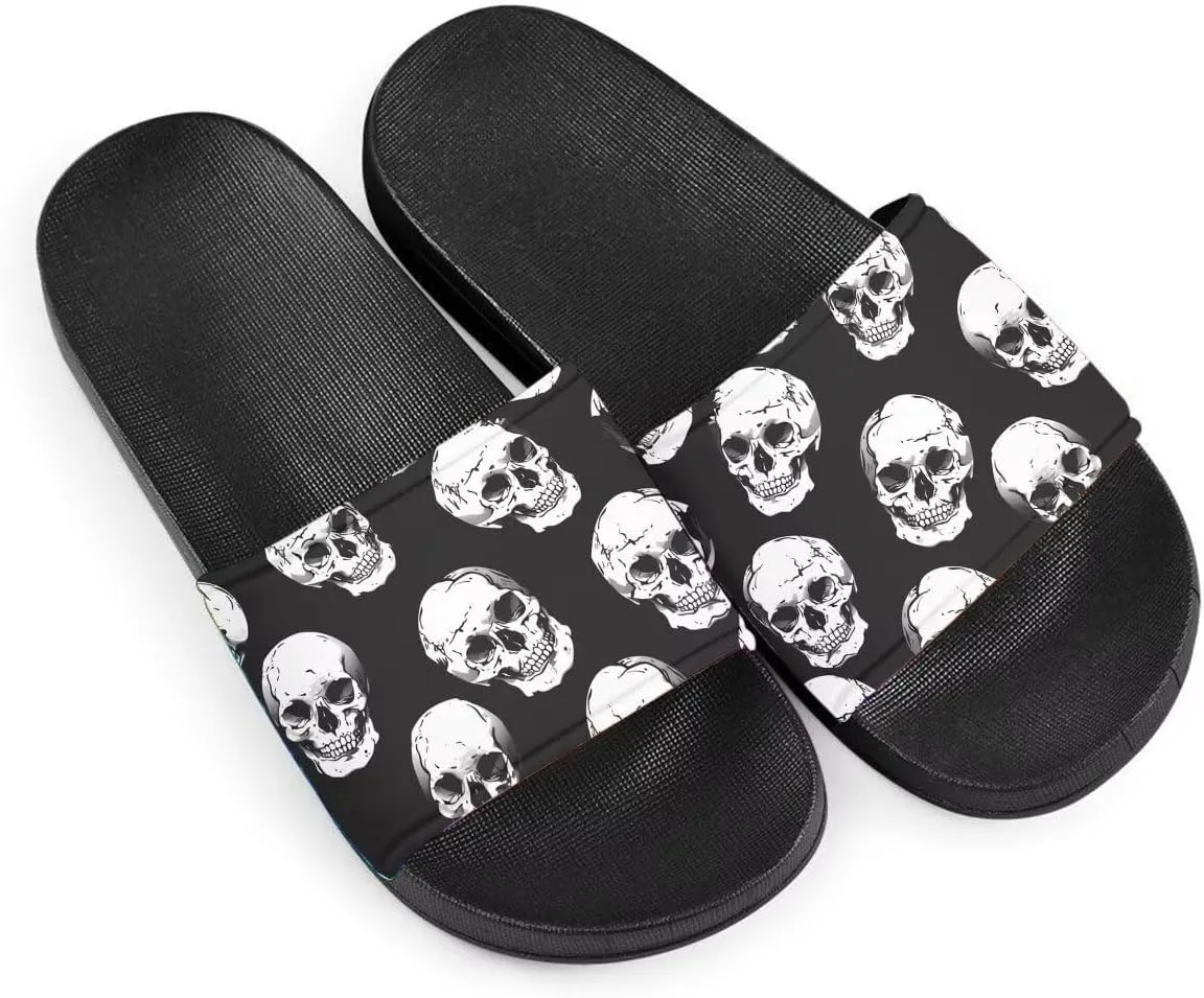Howilath Cute Animals Pattern Summer Slide Slippers for Women Kids, Soft Sole Non-Slip Open Toe Slippers Slide Sandal