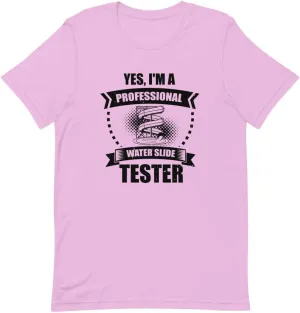 Humorous I'm a Professional Water Slide Tester Enthusiasts Novelty Fun Slides