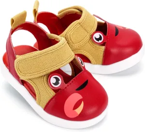 ikiki Non-Squeaky Sandals for Toddlers/Little Kids, Closed Toe